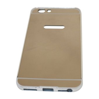 Gambar Case For Oppo F1S A59 Alumunium Bumper With Sliding Mirror   Silver
