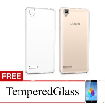 Gambar Case for Oppo R1   R829T   Clear + Gratis Tempered Glass   UltraThin Soft Case
