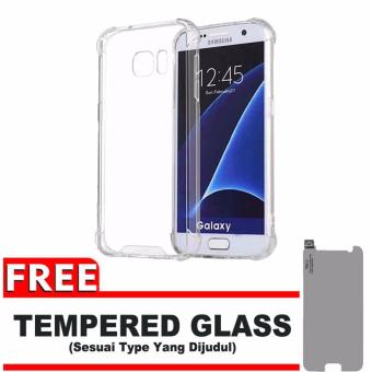 Gambar Case for Samsung Galaxy S6 Flat   G920   G920F   Duos | Anti Crack   Anti Pecah   Anti Shock Shockproof Elegant Softcase + Gratis Free Tempered Glass   Putih Bening