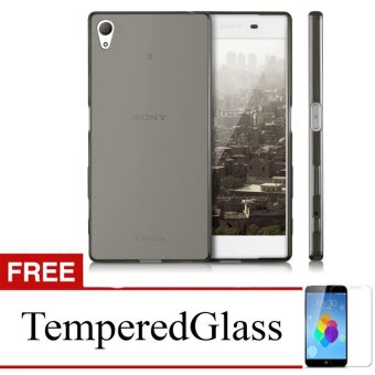 Gambar Case For Sony Xperia C   C2305   Abu abu + Gratis Tempered Glass  Ultra Thin Soft Case