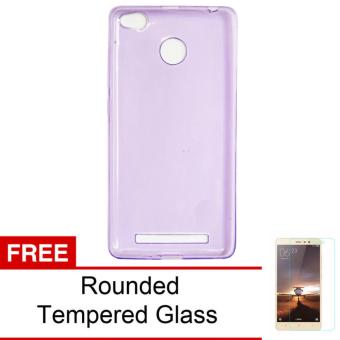 Gambar Case For Xiaomi Redmi 3S   Redmi 3 Pro Ultrahin Air Case Series  Ungu + Free Rounded Tempered Glass