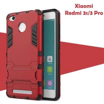 Case Iron Man for Xiaomi Redmi 3S Pro Robot Transformer Ironman Limited - Merah  
