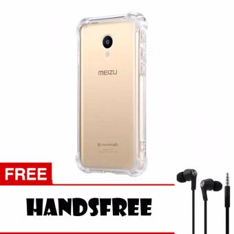 Case Jelly Anti Shock Anti Crack For Meizu M5 Aircase + Free Hansdfree  