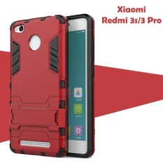 Case Kickstand For Xiaomi Redmi 3s / 3 Pro / 3 Prime Iron Man Transformer - Red