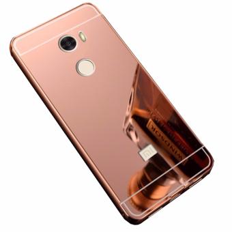 Gambar Case Metal for Xiaomi Redmi 4 Aluminium Bumper With Mirror BackdoorSlide   Rose Gold