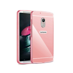 Case Mirror Aluminium Bumper For Lenovo Vibe K5 Note - Rose Gold