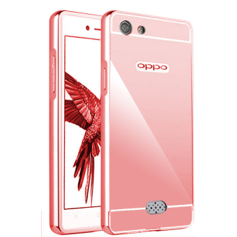 Gambar Case Mirror Aluminium Bumper For Oppo Neo 7   Rose Gold