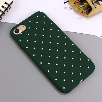 Gambar Case Premium Hardcase iPhone 7 Polkadot   Green