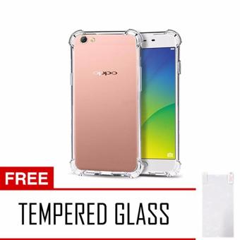 Gambar CASE SOFTCASE ANTI SHOCK   ANTI CRACK SOFTCASE FOR OPPO F3 PLUS CLEAR + FREE TEMPERED GLASS