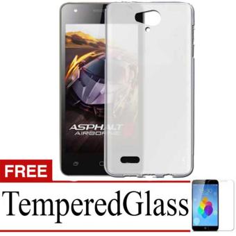 Gambar Case Softcase Ultrathin For Andromax E2 Plus + Free TemperredGlass  White