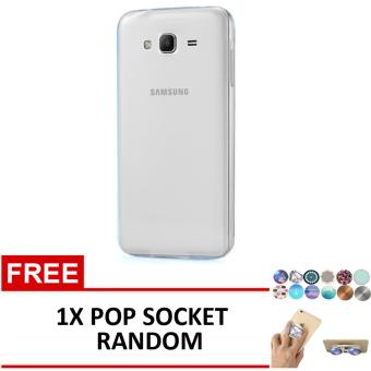 Gambar Case Softcase Ultrathin for Samsung Galaxy Grand 2   G7102   Clear+ Free 1x Pop Socket