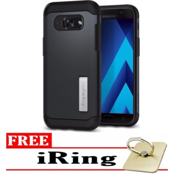 Gambar Case Spigen Slim Armor Samsung Galaxy A5 2017 Hitam FREE Iring