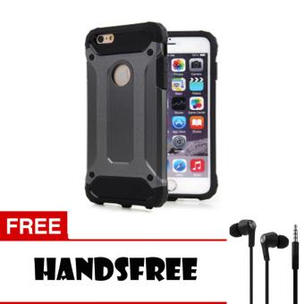 Gambar Case Tough Armor Carbon for Apple iPhone 6   Abu + Free Handsfree