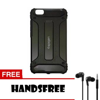 Gambar Case Tough Armor Carbon for Vivo Y55   Hitam + Free Handsfree