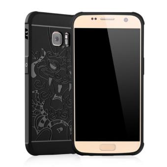 Case TPU Dragon Back Cover Silikon Original for Samsung Galaxy S7 Flat - Black  