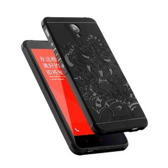 Case TPU Dragon Back Cover Silikon Original for Xiaomi Redmi Note 2 - Black  