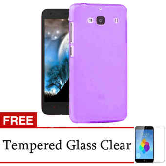 Gambar Case Ultra for Xiaomi Redmi 2 Edisi Prime   Ungu Clear + GratisTempered Glass