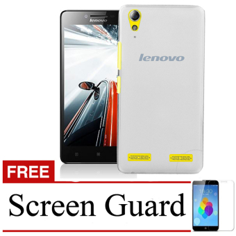 Gambar Case Ultrathin for Lenovo A6000 Aircase   Abu abu Clear + GratisScreen Guard