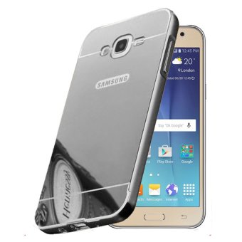 Gambar Casing Metal Bumper Mirror for Samsung Galaxy J5   Silver