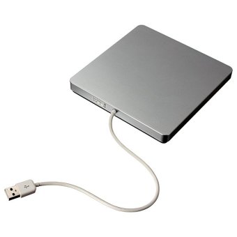 Gambar CD Drive USB eksternal RW penulis pembakar DVD Player untuk Macbook Mac iMac Mac Mini (abu abu)