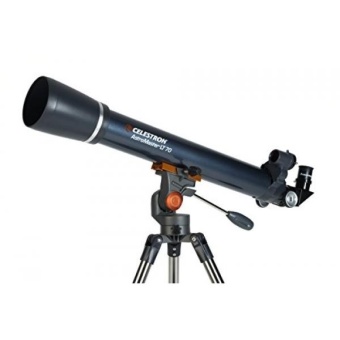 Gambar Celestron AstroMaster LT 70AZ Refractor No Tool Setup Refracting Telescope, Blue (21074)