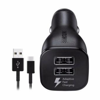 Charger Mobil Samsung Original 100% Authentic - Car Charger for Samsung Galaxy S8 Or S8 Plus [Support Adaptive Fast Charging]-Black  