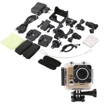 CHEER M20 24fps ULTRA HD 16MP Sport Action cam Camera Mini WiFi Waterproof Webcam Gold - intl  