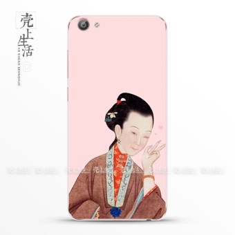 Gambar Chinese style vivox7plus X6 transparent ultra thin full edging soft case phone case