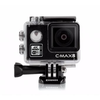 Gambar Cognos Omega 4K C MAX 8 Action Camera 16 MP   MIKA BOX   Hitam
