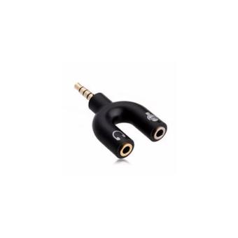 Gambar Conn Konektor Jack Audio 3.5mm to Headphone   Mic SplitterCON AV35M235F MH