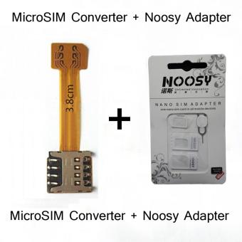 Converter Dual Sim Hybrid + Noosy Adapter | Nano to Micro | Dua SIM + MicroSD  