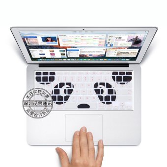 Gambar Coosybo kita mengetik keyboard laptop silikon pelindung penutupuntuk perlindungan kulit stiker 13.3\