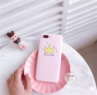 Gambar Crown oppor9 r9splus r11 sederhana merah muda telinga kucing soft shell shell telepon