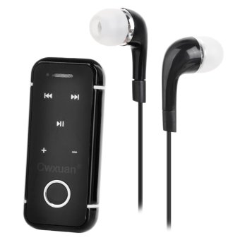 Gambar Cwxuan Clip on Bluetooth V4.1 Headset dengan Earphone Set   Black   intl