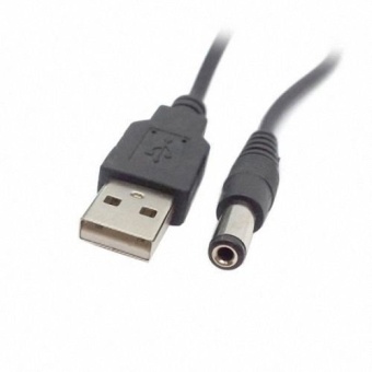 Gambar CY Chenyang 80cm USB 2.0 A Type Male to 5.5 x 2.5mm DC 5V PowerPlug Barrel Connector Charge Cable   intl