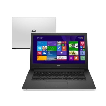 Dell Inspiron 14 5468 Notebook - White [I5-7200U / 4GB DDR4 / 500GB HDD / R7 M440 2GB / Win10 / 14" HD]  