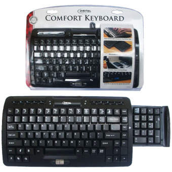 Gambar Digital Innovations Comfort Keyboard Multimedia USB 2.0 +Retractable Numpad   Hitam