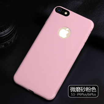 Gambar Ditambah iphone6 silikon penurunan resistensi buram enam soft cover shell telepon