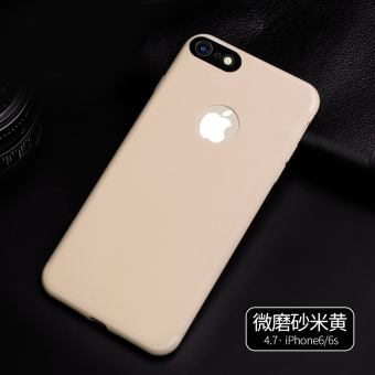 Gambar Ditambah iphone6 silikon penurunan resistensi buram enam soft cover shell telepon