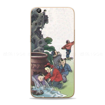 Gambar Ditambah oppor9 retro handphone shell soft cover buku teks