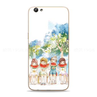Gambar Ditambah oppor9 a59 kecil segar makan semangka shell telepon