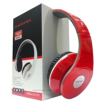 Gambar DITMO DM 2700 Universal Stereo Headphone with Cable   Red