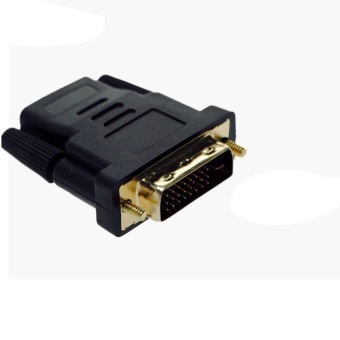 Gambar DVI D Male (24+1 pin) to HDMI Female (19 pin) HD HDTV MonitorDisplay Adapter   intl