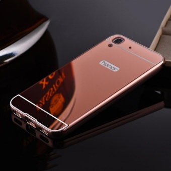 Harga Elaike For Huawei Y6II 2 in 1 Luxury Aluminum Metal Mirror PC
PhoneCover Case (Rose Gold) intl Online Terbaik