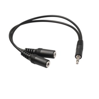 Gambar ELEC 3.5mm Stereo Jack Splitter Cable Male to Dual RCA FemaleAdapter Connectors   intl