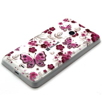 Embossment Tipis TPU Kulit Case Untuk Microsoft Lumia 535 / 535 Dual Sim (Merah Muda) Mei 2018 - 4 Embossment tipis TPU kulit case untuk Microsoft Lumia 535 / 535 Dual Sim (Merah Muda) - 4