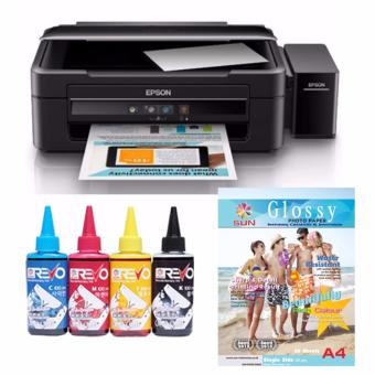 Gambar Epson Printer L360 Sun Revo Ink Bonus Next Generation Photo Glosy Paper A4