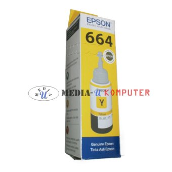 Gambar Epson Tinta 664 Original L100 L110 L120 L200 L210 L220 L300 L310L350 L355 L360 L365 L455 L550 L555 L565 L655 L1300 Kuning