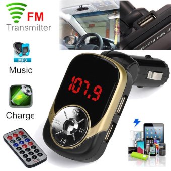 Gambar Erpstore LCD Car MP3 MP4 Player Wireless FM Transmitter ModulatorSD  MMC Card w  Remote   intl