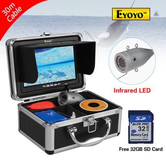 EYOYO 32GB 7" LCD Fish Finder Fishing IR Camera DVR Recorder 30m Cable 1000TVL - intl  